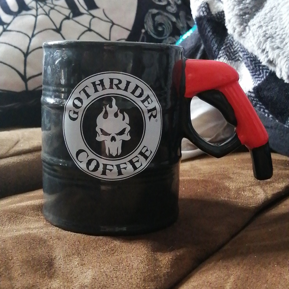 3/8$⚡Gothrider coffee gas pump mug